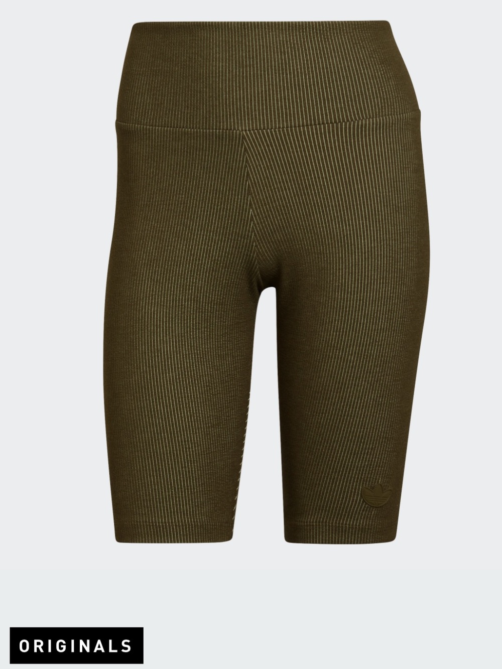 ADIDAS ORIGINALS WOMEN 2 COLORED RIB SHORT TIGHTS, Size M